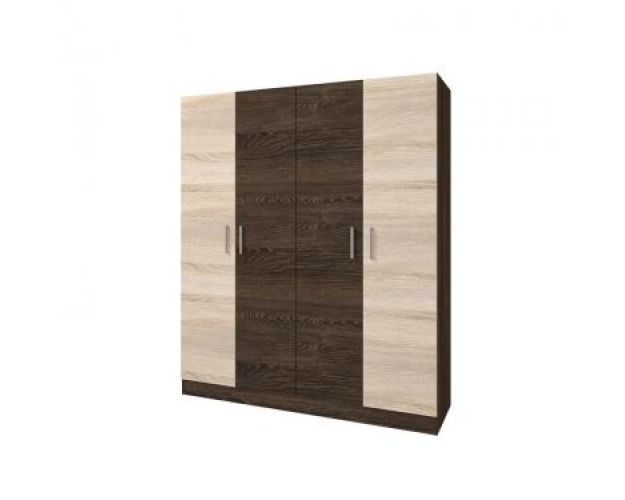 Шкаф 4-х створчатый Леси (Кантер / Cонома) в Новосибирске Шкаф 4-х створчатый Леси (Кантер / Cонома) в Новосибирске