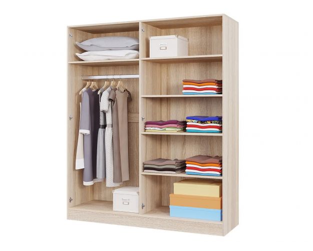 Шкаф 4-х створчатый Леси (Кантер / Cонома) в Новосибирске Шкаф 4-х створчатый Леси (Кантер / Cонома) в Новосибирске