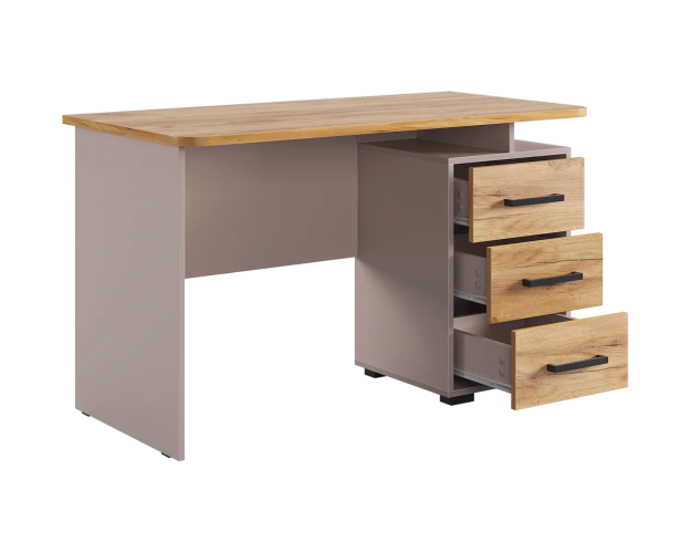 Стол компьютерный 1200 Лайт-2 кашемир / дуб крафт золотой Стол компьютерный 1200 Лайт-2 кашемир / дуб крафт золотой