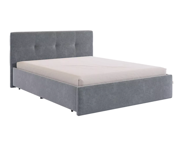 Кровать с основанием Веста 1600 графит (велюр) Кровать с основанием Веста 1600 графит (велюр)