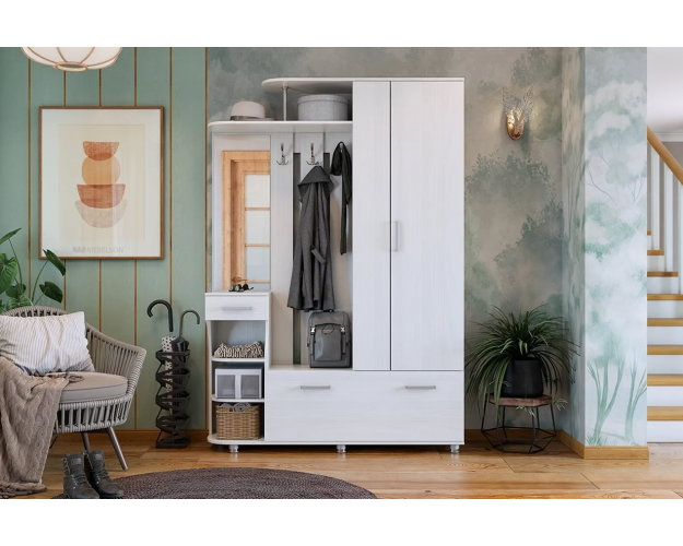 Прихожая Барселона-2 белый рамух Прихожая Барселона-2 белый рамух