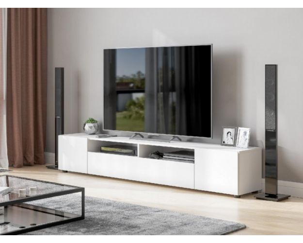 Модульная система "Токио" Тумба для телевидеоаппаратуры Белый текстурный / Белый текстурный Модульная система "Токио" Тумба для телевидеоаппаратуры Белый текстурный / Белый текстурный