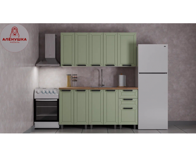 Кухонный гарнитур Лилия 1.6 фисташка Кухонный гарнитур Лилия 1.6 фисташка