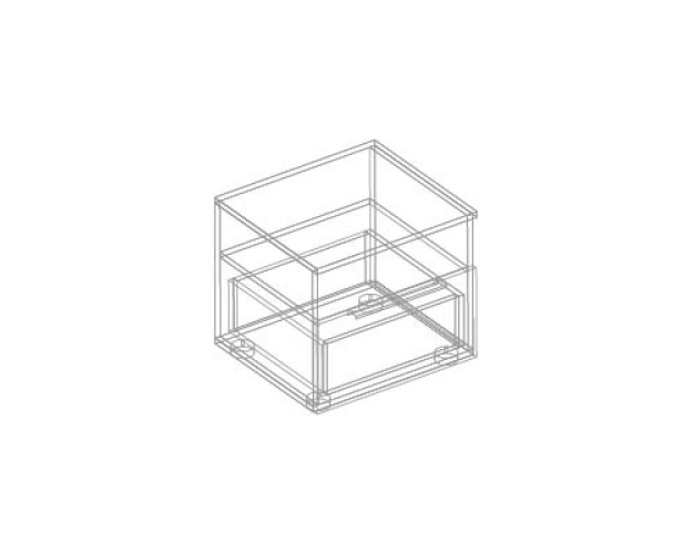 Тумба прикроватная Вита темно-серый / силк маус серый Тумба прикроватная Вита темно-серый / силк маус серый